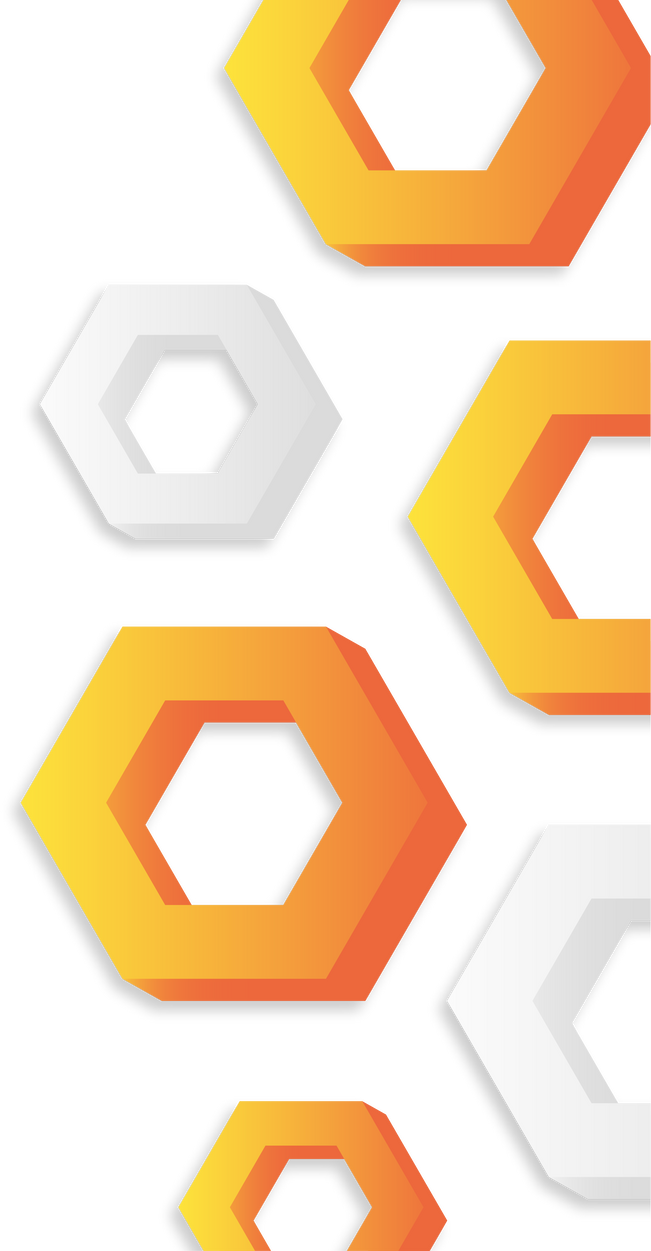 3D Hexagon Border